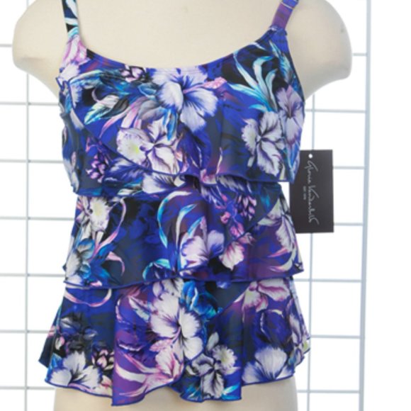 Gloria Vanderbilt Swim Top New NWT Sz 8 - Picture 5 of 5